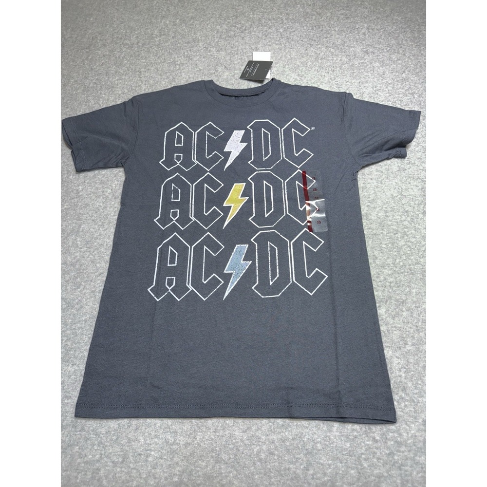 Grayson Threads Women's Size XS AC/DC Graphic Tagless T-Shirt Dark Gray NWT